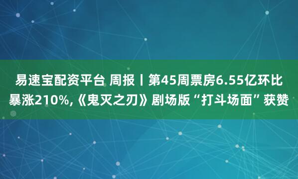 易速宝配资平台 周报丨第45周票房6.55亿环比暴涨210%,《鬼灭之刃》剧场版“打斗场面”获赞